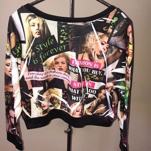 cleo Tops - CLEO Fashion Crop Top Large cleo Tops - CLEO Fashion Crop Top Large